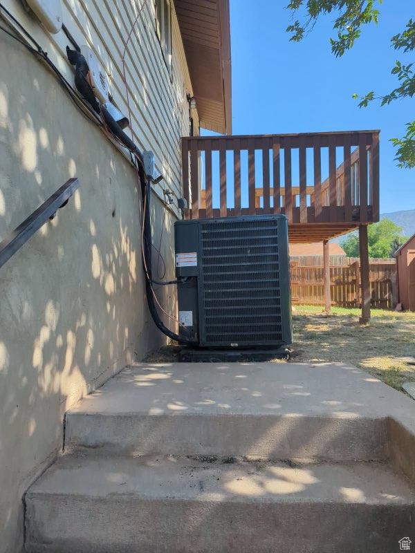 1162 N Liberty Ave, North Ogden, UT 84404 - exterior view of a central AC unit