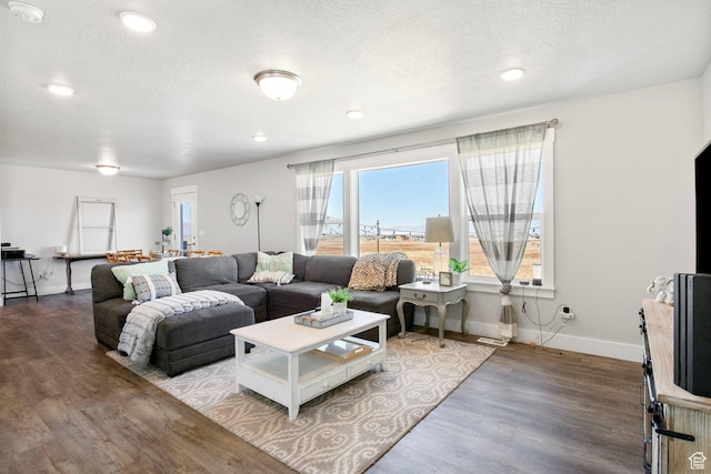 432 W 1470 N, Tooele, UT 84074 - living room with wood finished floors, recessed lighting, and a textured ceiling