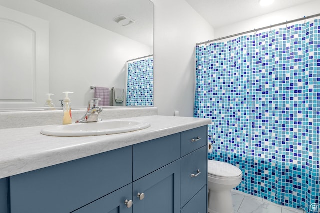 432 W 1470 N, Tooele, UT 84074 - bathroom with vanity, curtained shower, and marble finish flooring