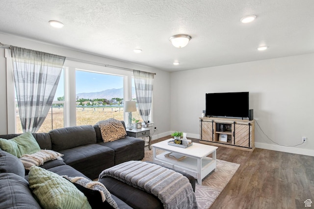 432 W 1470 N, Tooele, UT 84074 - living room with wood finished floors, recessed lighting, and a textured ceiling