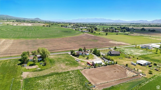 1411 E 13000 N, Cove, UT 84320 - aerial overview of property's location with a mountainous background and rural landscape