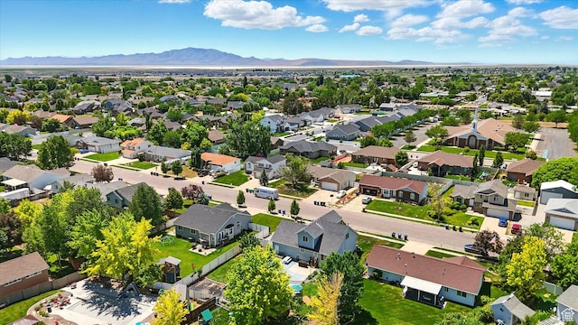 2223 S Allison Way, Syracuse, UT 84075 - aerial view of residential area featuring mountains