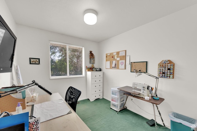 1127 W Monticello Ln, Murray, UT 84123 - office area featuring carpet floors and baseboards