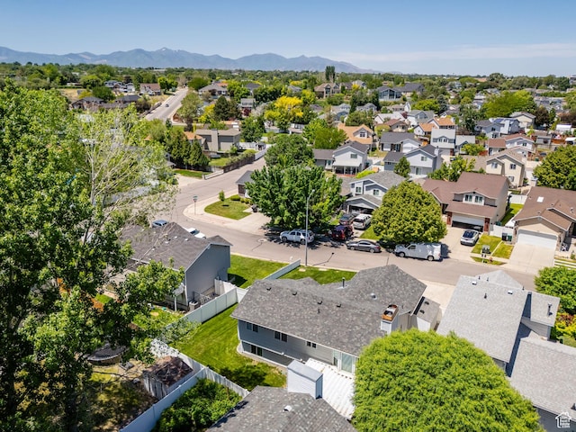 1127 W Monticello Ln, Murray, UT 84123 - aerial perspective of suburban area with a mountainous background