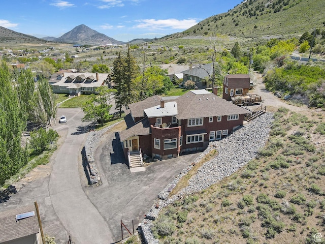 331 Beck St, Eureka, UT 84628 - aerial view of property and surrounding area featuring a mountain backdrop