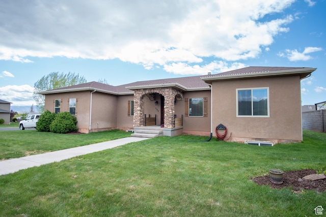 286 E 850 N, Richfield, UT 84701 - view of front of property featuring a front yard and stucco siding
