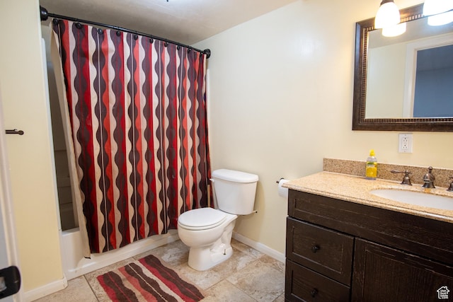 286 E 850 N, Richfield, UT 84701 - full bath with vanity, baseboards, toilet, and shower / bath combo