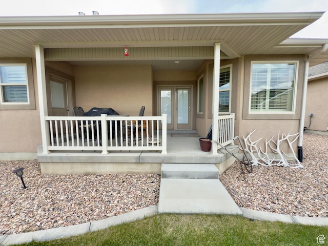 3322 N 750 E, Lehi, UT 84043 - property entrance featuring stucco siding and covered porch