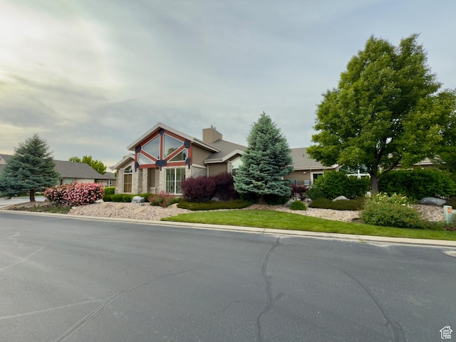 3322 N 750 E, Lehi, UT 84043 - view of front facade with a chimney