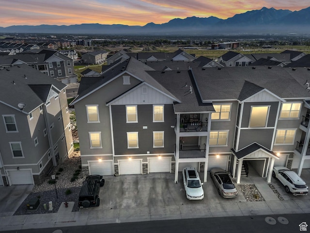 14569 S Bloom Dr W Unit L204, Herriman, UT 84096 - aerial view at dusk of a mountain view