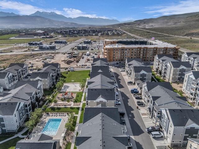 14569 S Bloom Dr W Unit L204, Herriman, UT 84096 - bird's eye view of a mountainous background and a pool