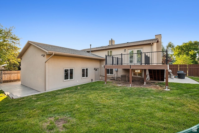 946 E 10715 S, Sandy, UT 84094 - rear view of house with a patio area, a deck, and stucco siding
