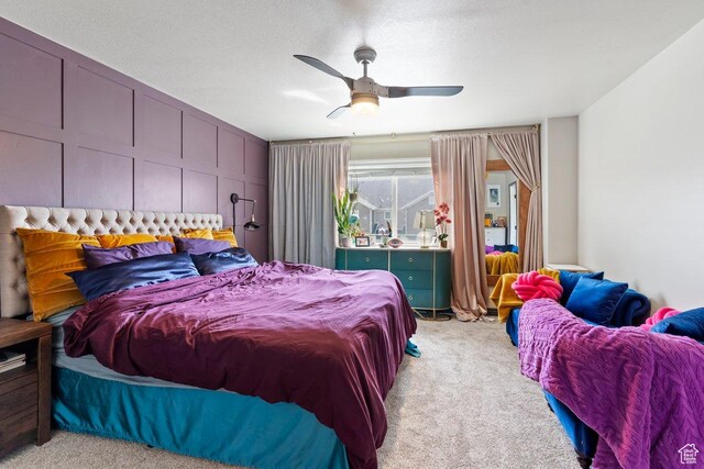 1064 W 2050 S, Syracuse, UT 84075 - bedroom with light carpet and a ceiling fan
