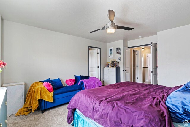 1064 W 2050 S, Syracuse, UT 84075 - bedroom featuring light colored carpet and a ceiling fan