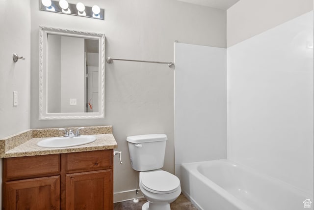 14383 S Firgrove Way Unit 0L-18, Herriman, UT 84096 - full bathroom featuring toilet, vanity, bathing tub / shower combination, and baseboards