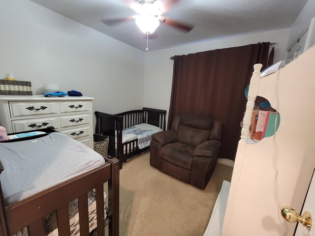 264 W 550 N, Santaquin, UT 84655 - bedroom featuring light colored carpet and ceiling fan
