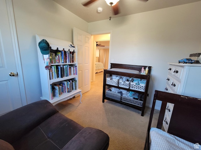 264 W 550 N, Santaquin, UT 84655 - bedroom featuring carpet, a ceiling fan, and baseboards