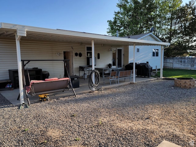 264 W 550 N, Santaquin, UT 84655 - rear view of house with a patio area