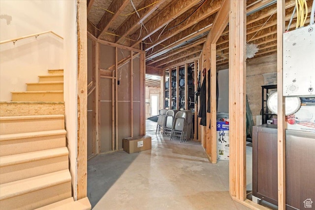 8176 S Chilwell Cv W, West Jordan, UT 84081 - unfinished basement featuring stairway