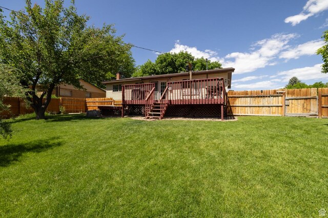 392 N 600 E, Roosevelt, UT 84066 - back of property featuring a deck