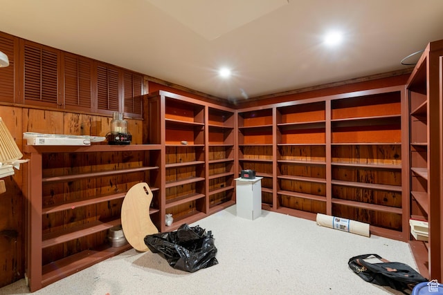 3695 S 2140 E, Salt Lake City, UT 84109 - wine room featuring carpet floors and recessed lighting