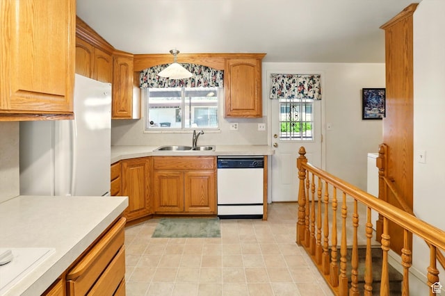 1130 W 1200 N, Provo, UT 84604 - kitchen featuring white appliances, a sink, plenty of natural light, and light countertops