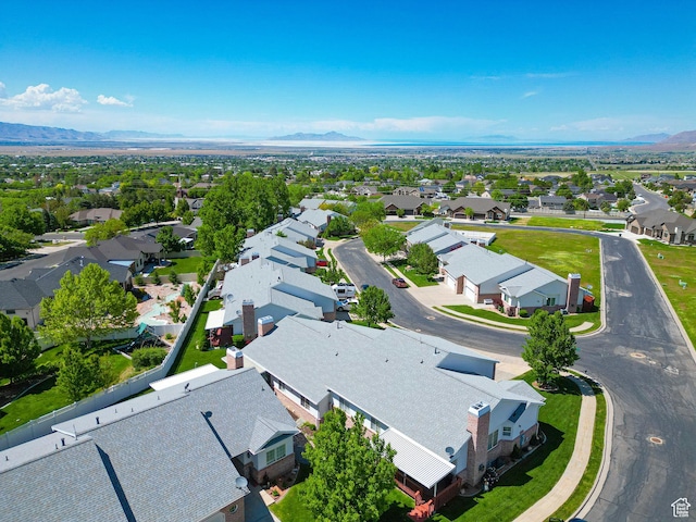 584 S Oak Ln, Tooele, UT 84074 - aerial perspective of suburban area featuring a mountainous background