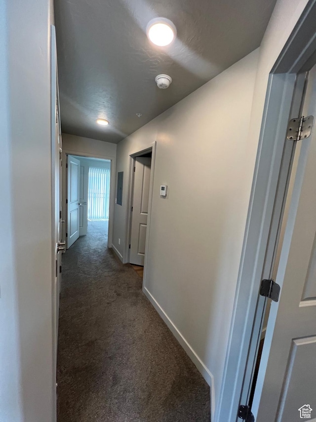 1140 W 950 N Unit C401, Orem, UT 84057 - hallway featuring dark colored carpet and baseboards