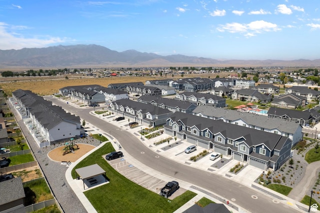 1906 E Thunder Ln Unit 507, Eagle Mountain, UT 84005 - aerial perspective of suburban area featuring mountains