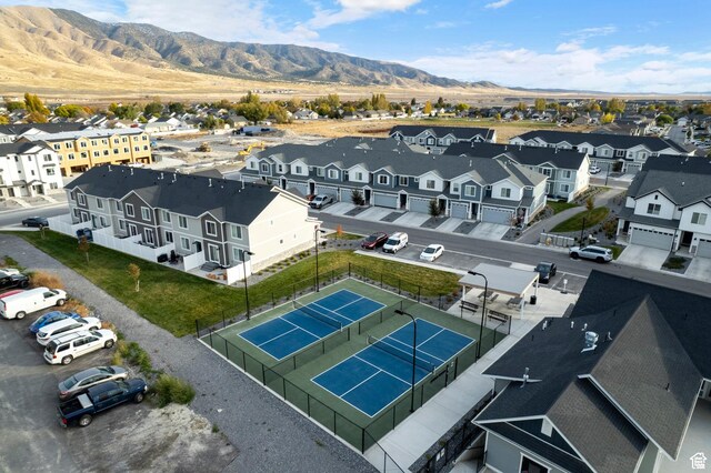 1897 E Thunder Ln Unit 498, Eagle Mountain, UT 84005 - aerial view of residential area with a mountainous background
