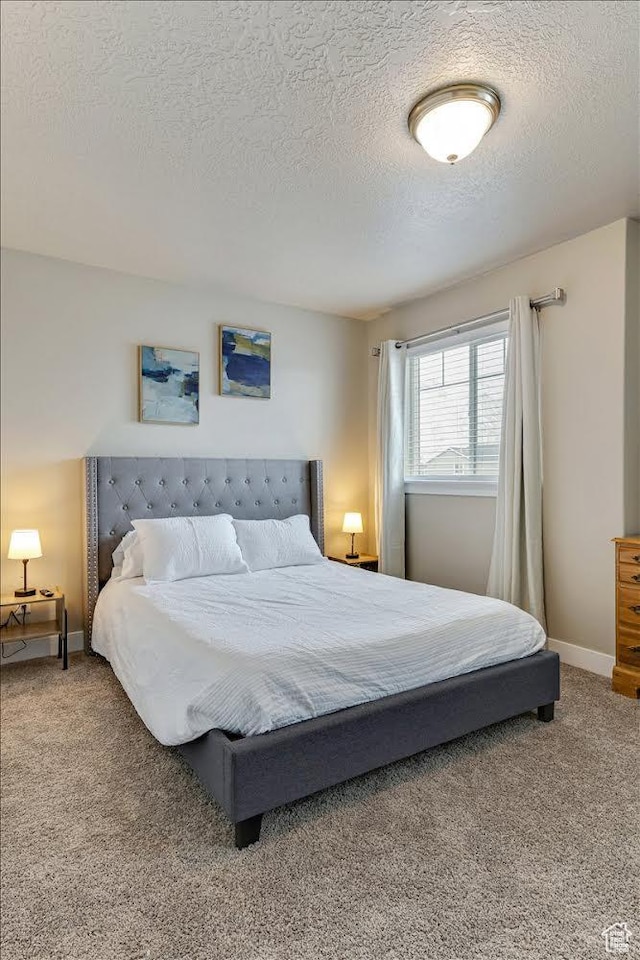 399 N 1325 W, Springville, UT 84663 - bedroom featuring carpet flooring, a textured ceiling, and baseboards