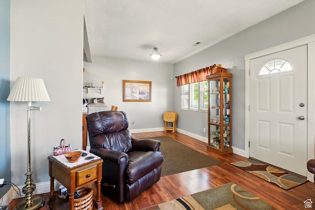 1587 N 565 W Unit 101, Logan, UT 84341 - living room with wood finished floors and baseboards