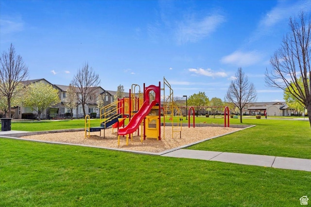 1587 N 565 W Unit 101, Logan, UT 84341 - communal playground with a yard and a residential view
