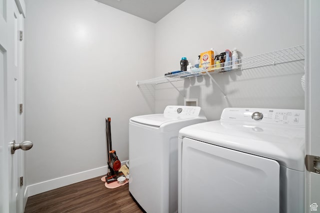 1809 W Terra Vista Ln Unit H202, Saratoga Springs, UT 84045 - washroom with washer and dryer, wood finished floors, and baseboards