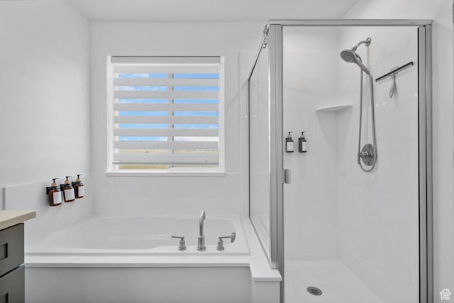 6636 W Ipswitch Way S, Herriman, UT 84096 - bathroom with a shower stall, a garden tub, and vanity