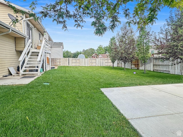485 W Cottonwood Ln, Ferron, UT 84523 - view of yard featuring stairway and a patio