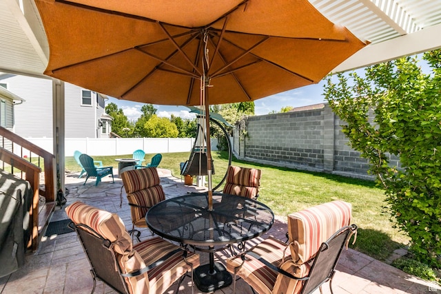 5151 Case Mountain Rd, West Jordan, UT 84081 - view of patio with outdoor dining space
