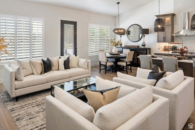 1252 W 770 S Unit 104, Heber City, UT 84032 - living room featuring wood finished floors and baseboards