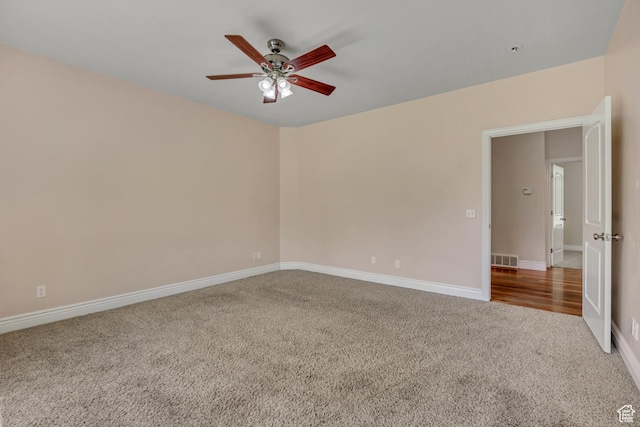 67 E Summer Pl S, Saratoga Springs, UT 84045 - empty room featuring carpet floors, ceiling fan, and baseboards