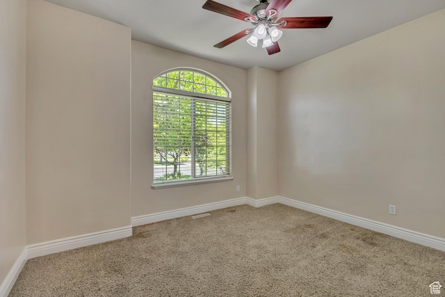 67 E Summer Pl S, Saratoga Springs, UT 84045 - carpeted spare room featuring plenty of natural light, baseboards, and ceiling fan