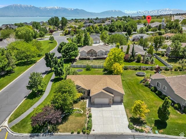 67 E Summer Pl S, Saratoga Springs, UT 84045 - aerial perspective of suburban area featuring a mountainous background