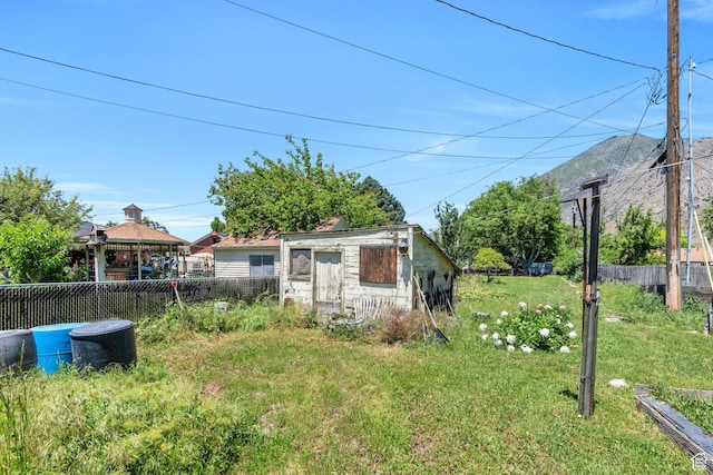 831 E Hillcrest Dr, Springville, UT 84663 - view of yard featuring a gazebo