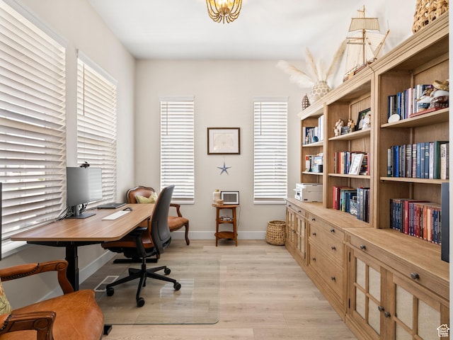 2393 N 300 E Unit 108, Lehi, UT 84043 - office with light wood finished floors and baseboards