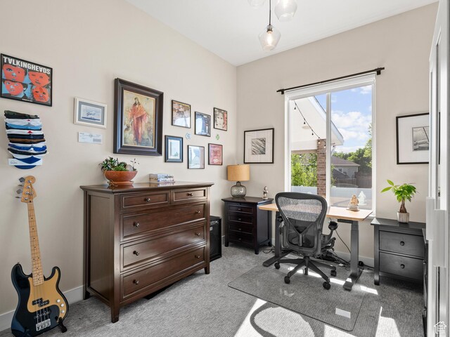 2393 N 300 E Unit 108, Lehi, UT 84043 - office area featuring light carpet and baseboards