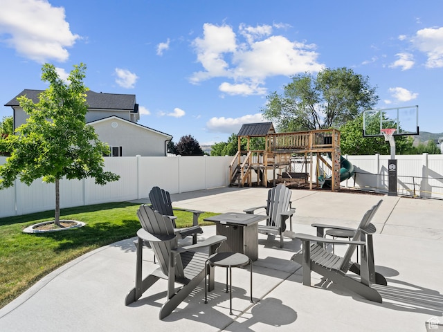 2393 N 300 E Unit 108, Lehi, UT 84043 - view of patio / terrace featuring a playground
