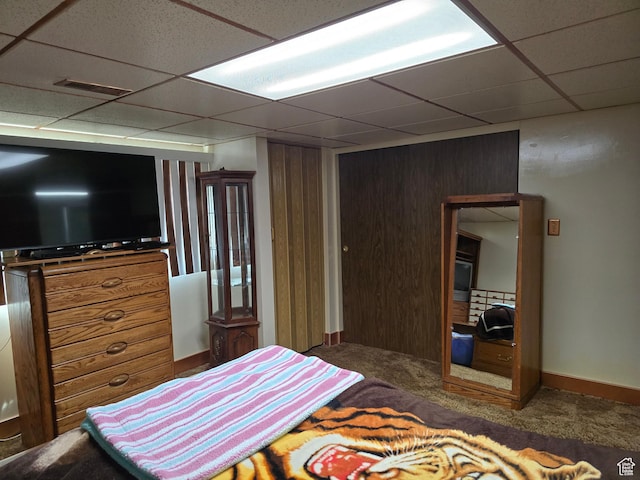 9162 S Pebble Glen Cir, Sandy, UT 84094 - bedroom with a paneled ceiling and carpet