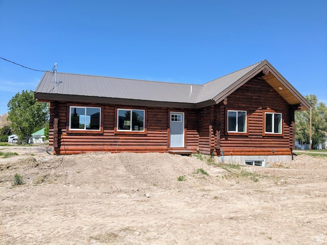 75 N 4th E, Downey, ID 83234 - log cabin with log siding and metal roof