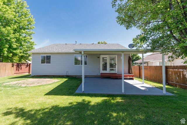 1199 E Pheasant View Dr, Layton, UT 84041 - rear view of house featuring a patio and roof with shingles