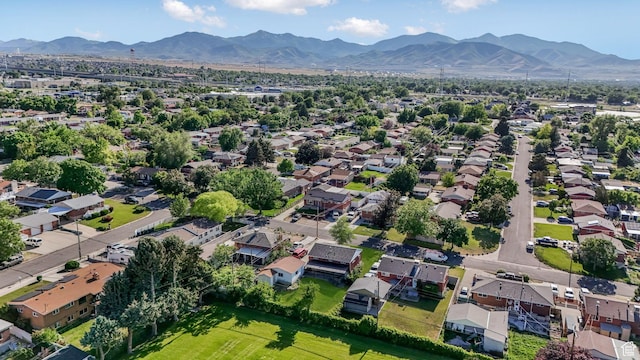 3909 S Rosemary St, West Valley City, UT 84120 - aerial view of property's location featuring a mountainous background and nearby suburban area