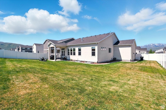 1335 S 1140 E, Heber City, UT 84032 - back of house with a patio area, stucco siding, and a mountain view